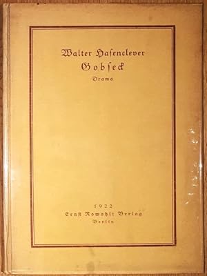 Bild des Verkufers fr Gobseck. Drama in fnf Akten. zum Verkauf von Antiquariat Johann Forster