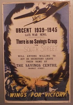 World War Two poster Wings for Victory ;