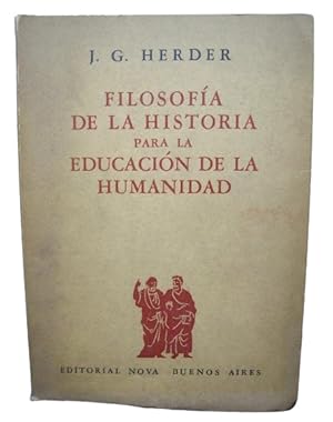 Filosofía De La Historia Para La Educación De La Humanidad