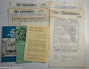 Anti-draft packet from 1967, includes 2cc/third issue of "the resistance" newsletter, Waters' You...