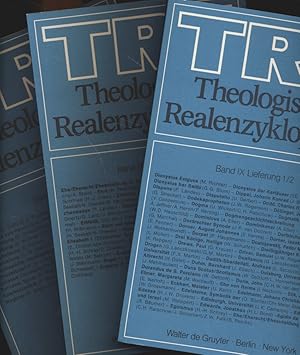 Bild des Verkufers fr [ 3 Einzellieferungen ( komplett ) in Originalverlagsumschlag ] Theologische Realenzyklopdie (TRE), Band 9. Dionysius Exiguus - Episkopalismus. zum Verkauf von Fundus-Online GbR Borkert Schwarz Zerfa