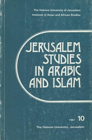 Jerusalem Studies in Arabic and Islam, 10.