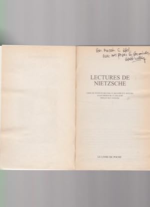 Lectures de Nietzsche. Par Michel Foucault, Henri Birault, Eric Blondel, Jeanne Champeaux, Richar...