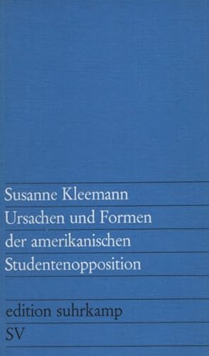 Seller image for Ursachen und Formen der amerikanischen Studentenopposition. for sale by Fundus-Online GbR Borkert Schwarz Zerfa