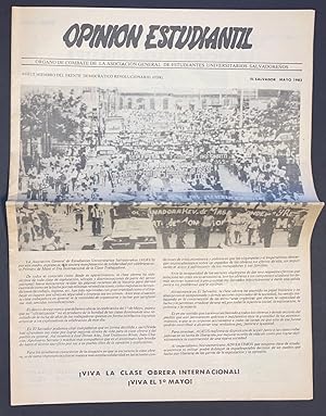 Opinión estudiantil: Organo de combate de los estudiantes universitarios salvadorenos (Mayo 1982)