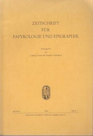 Immagine del venditore per Die Legaten von Lykien und Pamphylien unter Vespasian. [Aus: Zeitschrift fr Papyrologie und Epigraphik, Bd. 6, 1970, Heft 1]. venduto da Fundus-Online GbR Borkert Schwarz Zerfa