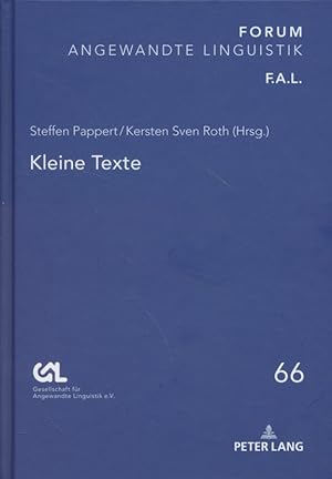 Seller image for Kleine Texte. Forum angewandte Linguistik ; Band 66. for sale by Fundus-Online GbR Borkert Schwarz Zerfa