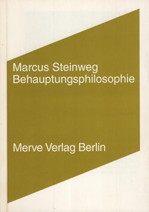 Seller image for Behauptungsphilosophie. Merve ; 287. for sale by Fundus-Online GbR Borkert Schwarz Zerfa