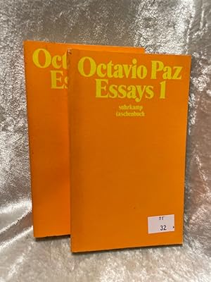 Bild des Verkufers fr Essays 1/2 (Suhrkamp Taschenbcher) Aus d. Span. von Carl Heupel u. Rudolf Wittkopf / Suhrkamp-Taschenbuch zum Verkauf von Antiquariat Jochen Mohr -Books and Mohr-