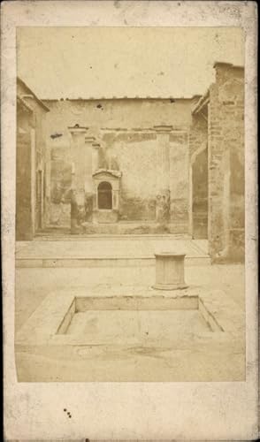 CdV Pompei Campania, Haus des tragischen Dichters, 1869 - Fotografia Pompejana Napoli