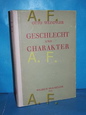 Image du vendeur pour Geschlecht und Charakter : Eine prinzipielle Untersuchung mis en vente par Antiquarische Fundgrube e.U.