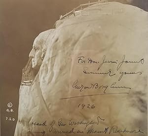 Imagen del vendedor de Signed and inscribed photograph of Mount Rushmore. a la venta por Kotte Autographs GmbH
