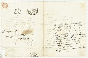 Imagen del vendedor de Eigenh. Brief mit U. ("Humboldt"). a la venta por Kotte Autographs GmbH