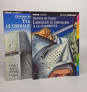 Image du vendeur pour Lot de 2 ouvrages de Chrtien de Troyes: Lancelot le chevalier a la charrette / Yvain le chevalier au lion mis en vente par crealivres