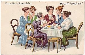 Bild des Verkufers fr 16079 Humor Ak Verein fr Nchstenliebe! um 1920 zum Verkauf von Versandhandel fr Sammler