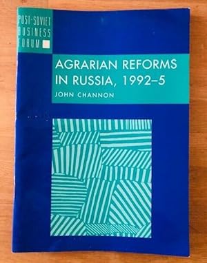 Seller image for AGRARIAN REFORMS IN RUSSIA, 1992-5 for sale by Happyfish Books