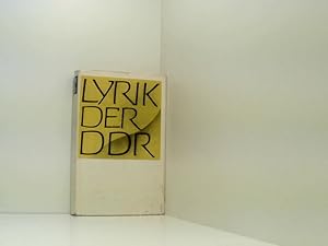 Bild des Verkufers fr Lyrik der DDR. zum Verkauf von Book Broker