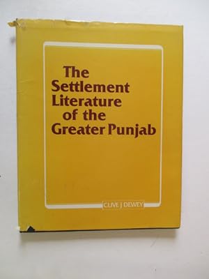Imagen del vendedor de The Settlement Literature of the Greater Punjab: A Handbook a la venta por GREENSLEEVES BOOKS
