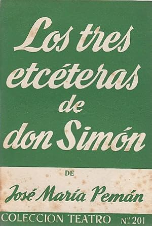 Seller image for LOS TRES ETCTERAS DE DON SIMN for sale by Librera Vobiscum