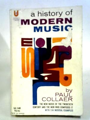 Image du vendeur pour A History of Modern Music mis en vente par World of Rare Books