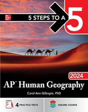 Immagine del venditore per 5 Steps to a 5: AP Human Geography 2024 by Gillespie, Carol Ann [Paperback ] venduto da booksXpress