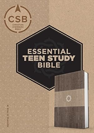 Seller image for CSB Essential Teen Study Bible, Weathered Gray Cork LeatherTouch by CSB Bibles by Holman [Imitation Leather ] for sale by booksXpress