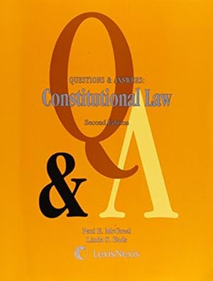 Bild des Verkufers fr Questions & Answers: Constitutional Law by Paul E. McGreal, Linda S. Eads [Paperback ] zum Verkauf von booksXpress