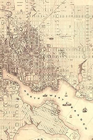 Image du vendeur pour 1851 Map of Baltimore, Maryland - a Poetose Notebook / Journal / Diary (50 Pages/25 Sheets) (Poetose Notebooks) [Soft Cover ] mis en vente par booksXpress