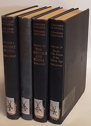 A History of Russia (4 vols./ 4 Bände) - Vol.I: Ancient Russia/ Vol.II: Kievan Russia/ Vol.III: T...