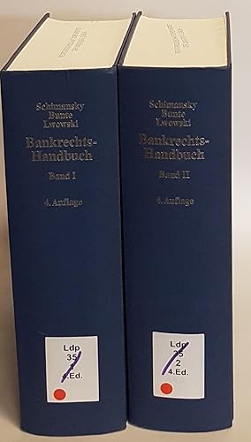 Bild des Verkufers fr Bankrechts-Handbuch (2 Bnde KOMPLETT) zum Verkauf von books4less (Versandantiquariat Petra Gros GmbH & Co. KG)