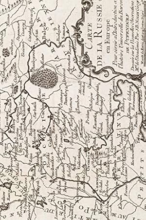 Image du vendeur pour 1668-1708 Map of Russia - A Poetose Notebook / Journal / Diary (50 pages/25 sheets) [Soft Cover ] mis en vente par booksXpress