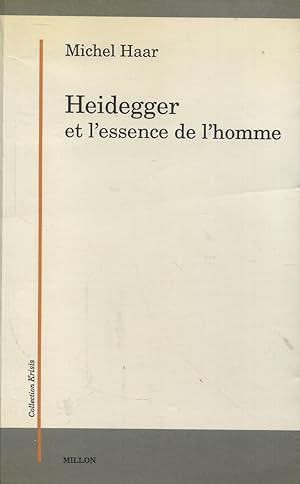 Bild des Verkufers fr Heidegger et l'essence de l'homme zum Verkauf von Bloody Bulga