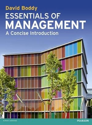 Bild des Verkufers fr Essentials of Management: A Concise Introduction zum Verkauf von WeBuyBooks