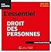 Image du vendeur pour L'essentiel du droit des personnes [FRENCH LANGUAGE - No Binding ] mis en vente par booksXpress