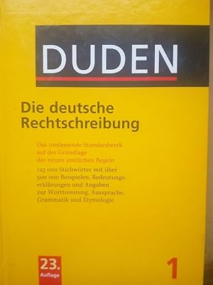 Bild des Verkufers fr Der Duden in 12 Bnden. Das Standardwerk zur deutschen Sprache / Duden - Die deutsche Rechtschreibung zum Verkauf von Versandantiquariat Jena