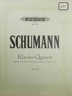 Klavier-Quintett (Piano Quintet), Op.44, Piano Score and Parts