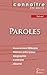 Seller image for Fiche de lecture Paroles de Prévert (Analyse littéraire de référence et résumé complet) [FRENCH LANGUAGE - Soft Cover ] for sale by booksXpress