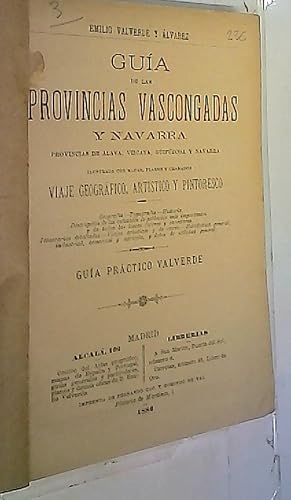 Bild des Verkufers fr Gua de las Provincias Vascongadas y Navarra. Provincias de lava, Vizcaya, Guipzcoa y Navarra zum Verkauf von Librera La Candela