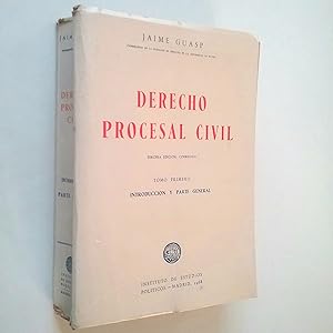 Imagen del vendedor de Derecho procesal civil. Tomo primero. Introduccin y parte general a la venta por MAUTALOS LIBRERA