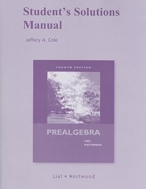 Seller image for Student Solutions Manual for Prealgebra for sale by savehere619