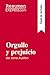 Seller image for Orgullo y prejuicio de Jane Austen (Guía de lectura): Resumen y análisis completo (Spanish Edition) [FRENCH LANGUAGE - Soft Cover ] for sale by booksXpress