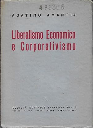 Seller image for Liberalismo economico e corporativismo for sale by Romanord