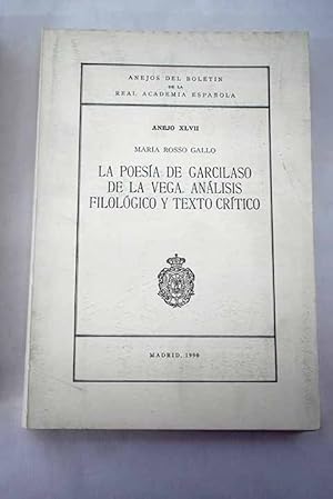 Seller image for La poesa de Garcilaso de la Vega for sale by Alcan Libros