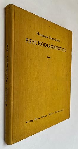 Immagine del venditore per Psychodiagnostics: A Diagnostic Test Based On Perception: Including Rorschach's Paper the Application of the Form Interpretation Test (Published Posthumously By Dr. Emil Oberholzer) ; Text; translation and English edition by Paul Lemkau, M.D. . and Bernard Kronenberg, M.D. . Editor, W. Morgenthaler, M.D. Muri-Berne, Switzerland venduto da BIBLIOPE by Calvello Books