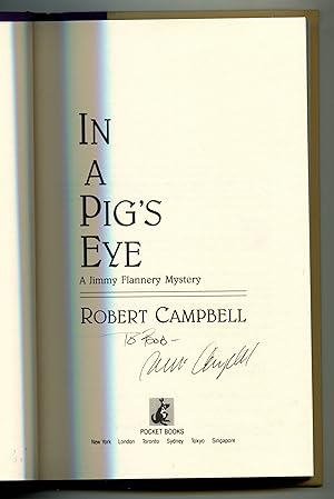 Image du vendeur pour In a Pig's Eye (SIGNED) mis en vente par Monroe Stahr Books