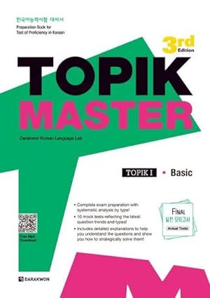 Bild des Verkufers fr TOPIK MASTER Final - TOPIK I Basic : with Free MP3 Audio Download zum Verkauf von AHA-BUCH GmbH