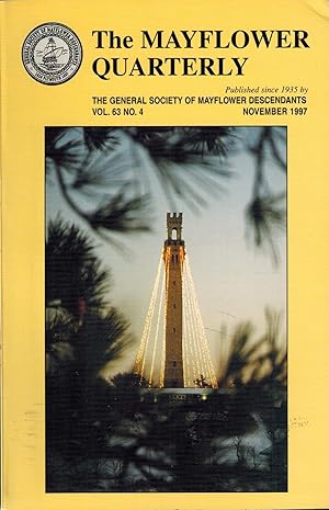 Seller image for The Mayflower Quarterly: Vol. 63, No. 4, November 1997 for sale by UHR Books