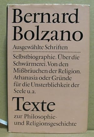 Bild des Verkufers fr Ausgewhlte Schriften. Texte zur Philosophie- und Religionsgeschichte. zum Verkauf von Nicoline Thieme
