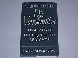 Bild des Verkufers fr Die Vorsokratiker. Die Fragmente und Quellenberichte. zum Verkauf von Der-Philo-soph