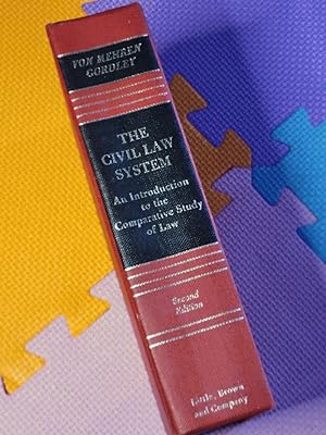 Immagine del venditore per The Civil Law System; An Introduction to the Comparative Study of Law venduto da Earthlight Books